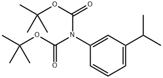 tert-Butyl N-[(tert-butoxy)carbonyl]-N-(3-isopropylphenyl)carbamate Structural
