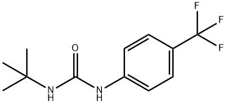 Urea, N-(1,1-dimethylethyl)-N'-[4-(trifluoromethyl)phenyl]- Structural