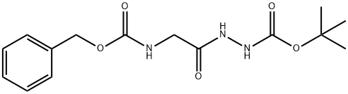 Hydrazinecarboxylic acid, 2-[2-[[(phenylmethoxy)carbonyl]amino]acetyl]-, 1,1-dimethylethyl ester Structural
