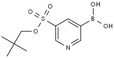 {5-[(2,2-Dimethylpropoxy)sulfonyl]pyridin-3-yl}boronic acid Structural