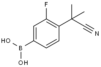 Boronic acid, B-[4-(1-cyano-1-methylethyl)-3-fluorophenyl]- Structural