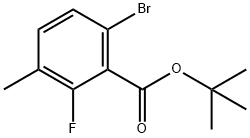 Tert-butyl 6-bromo-2-fluoro-3-methylbenzoate Structural