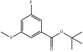 tert-butyl 3-fluoro-5-(methylthio)benzoate Structural