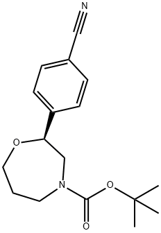 tert-butyl (S)-2-(4-cyanophenyl)-1,4-oxazepane-4-carboxylate