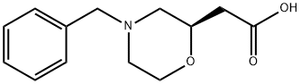 R-2-(4-benzylmorpholin-2-yl)acetic acid Structural
