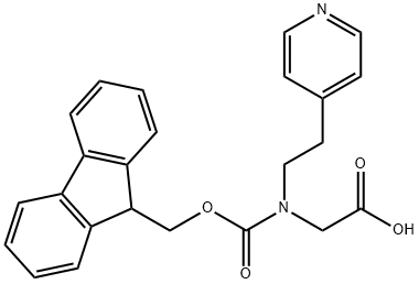Glycine, N-[(9H-fluoren-9-ylmethoxy)carbonyl]-N-[2-(4-pyridinyl)ethyl]- Structural