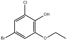 Phenol, 4-bromo-2-chloro-6-ethoxy- Structural