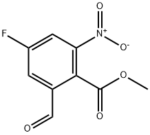 Benzoic acid, 4-fluoro-2-formyl-6-nitro-, methyl ester Structural
