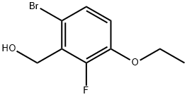 Benzenemethanol, 6-bromo-3-ethoxy-2-fluoro- Structural