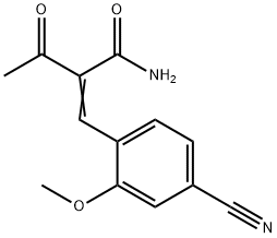 Butanamide, 2-[(4-cyano-2-methoxyphenyl)methylene]-3-oxo- Structural