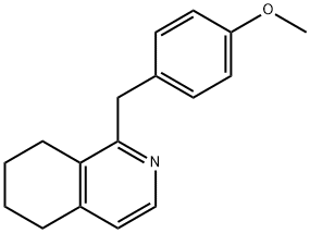 Isoquinoline, 5,6,7,8-tetrahydro-1-[(4-methoxyphen Structural