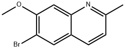Quinoline, 6-bromo-7-methoxy-2-methyl- Structural