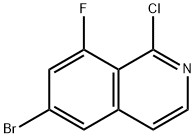 Isoquinoline, 6-bromo-1-chloro-8-fluoro- Structural