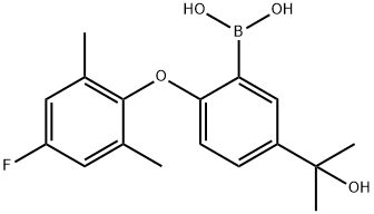 Boronic acid, B-[2-(4-fluoro-2,6-dimethylphenoxy)-5-(1-hydroxy-1-methylethyl)phenyl]- Structural