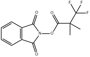 Propanoic acid, 3,3,3-trifluoro-2,2-dimethyl-, 1,3-dihydro-1,3-dioxo-2H-isoindol-2-yl ester Structural