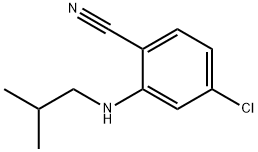 Benzonitrile, 4-chloro-2-[(2-methylpropyl)amino]- Structural