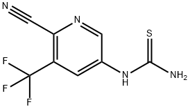 Thiourea, N-[6-cyano-5-(trifluoromethyl)-3-pyridinyl]- Structural