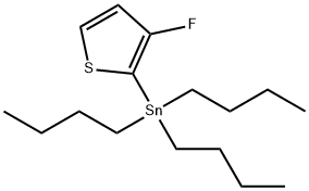 Stannane, tributyl(3-fluoro-2-thienyl)- Structural