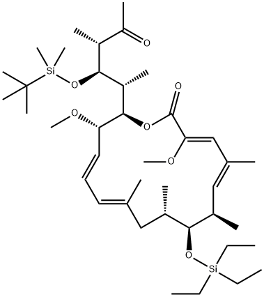 Oxacyclohexadeca-3,5,11,13-tetraen-2-one, 16-[(1R,2R,3S)-2-[[(1,1-dimethylethyl)dimethylsilyl]oxy]-1,3-dimethyl-4-oxopentyl]-3,15-dimethoxy-5,7,9,11-tetramethyl-8-[(triethylsilyl)oxy]-, (3Z,5E,7R,8S,9S,11E,13E,15S,16R)- Structural
