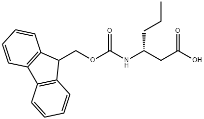 Hexanoic acid, 3-[[(9H-fluoren-9-ylmethoxy)carbonyl]amino]-, (3R)- Structural