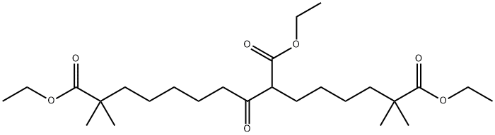 2,?7,?14-?Pentadecanetricarbox?ylic acid, 2,?14-?dimethyl-?8-?oxo-?, 2,?7,?14-?triethyl ester Structural