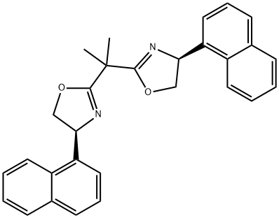 Oxazole, 2,2'-(1-methylethylidene)bis[4,5-dihydro-4-(1-naphthalenyl)-, (4S,4'S)- Structural