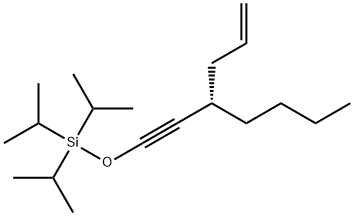 Silane, tris(1-methylethyl)[[(3S)-3-(2-propen-1-yl)-1-heptyn-1-yl]oxy]- Structural