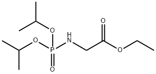 Glycine, N-[bis(1-methylethoxy)phosphinyl]-, ethyl ester Structural