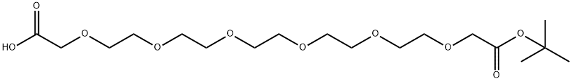 HOOCCH2O-PEG5-CH2COOtBu Structural