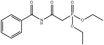Phosphonic acid, P-[2-(benzoylamino)-2-oxoethyl]-, diethyl ester Structural