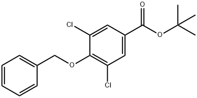 Tert-butyl 4-(benzyloxy)-3,5-dichlorobenzoate Structural