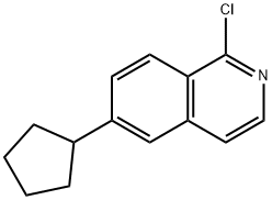 Isoquinoline, 1-chloro-6-cyclopentyl- Structural