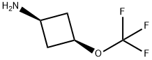 cis-3-Trifluoromethoxy-cyclobutylamine Structural