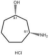 cis-3-Amino-cycloheptanol hydrochloride Structural