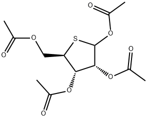 D-Ribofuranose, 4-thio-, 1,2,3,5-tetraacetate Structural