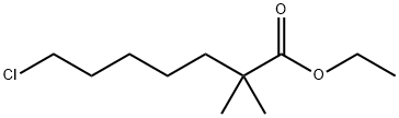 Heptanoic acid, 7-chloro-2,2-dimethyl-, ethyl ester Structural