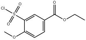 Benzoic acid, 3-(chlorosulfonyl)-4-methoxy-, ethyl ester Structural