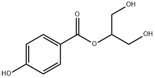 1,3-dihydroxypropan-2-yl 4-hydroxybenzoate Structural