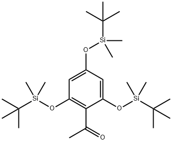 Ethanone, 1-[2,4,6-tris[[(1,1-dimethylethyl)dimethylsilyl]oxy]phenyl]- Structural