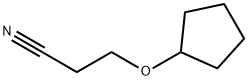 Propanenitrile, 3-(cyclopentyloxy)- Structural