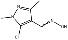 N-[(5-chloro-1,3-dimethyl-1H-pyrazol-4-yl)methylidene]hydroxylamine Structural