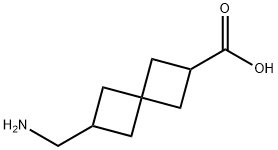 Spiro[3.3]heptane-2-carboxylic acid, 6-(aminomethyl)- Structural