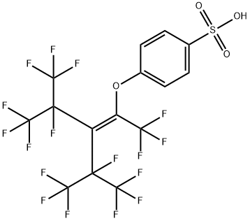 Benzenesulfonic acid, 4-[[3,4,4,4-tetrafluoro-2-[1,2,2,2-tetrafluoro-1-(trifluoromethyl)ethyl]-1,3-bis(trifluoromethyl)-1-buten-1-yl]oxy]- Structural