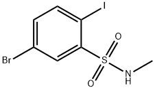 Benzenesulfonamide, 5-bromo-2-iodo-N-methyl- Structural