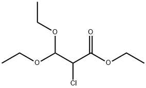 Propanoic acid, 2-chloro-3,3-diethoxy-, ethyl ester Structural