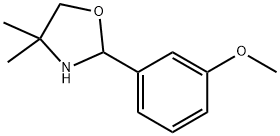 Oxazolidine, 2-(3-methoxyphenyl)-4,4-dimethyl- Structural