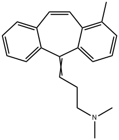N,N-dimethyl-3-(1-methyl-5H-dibenzo[a,d][7]annulen-5-ylidene)propan-1-amine(WXG02778) Structural