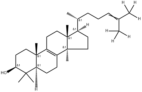 Lanosta-8,24-dien-26,26,26,27,27,27-d6-3β-ol (8CI) Structural