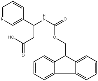 3-(9H-fluoren-9-ylmethoxy)carbonyl]amino}-3-pyridin-3-ylpropanoic acid Structural