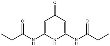 Propanamide, N,N'-(1,4-dihydro-4-oxo-2,6-pyridinediyl)bis- Structural